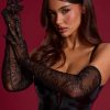 Lace Gloves in Black