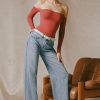 Low-Rise Wide-Leg Jeans in Vintage Wash