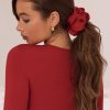 Oversized Scrunchie in Ruby Red