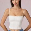 Broderie Anglaise Camisole Top in White