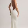 Modal Halterneck Maxi Dress in White