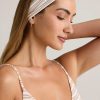 Modal Ribbed Headband in Pink & Yellow Stripe