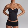 Slinky Jersey Low-Rise Hot Pants in Black