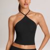 Modal Halterneck Top in Black