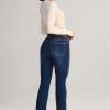 Mid-Rise Flared Jeans in Indigo
