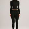 Modal Mid-Rise Leggings in Black