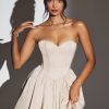 Corset Tulle Mini Dress in Ivory