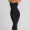 Modal Scoop-Neck Maxi Dress in Black