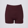 Super Sculpt Seamless Mini Shorts in Burgundy