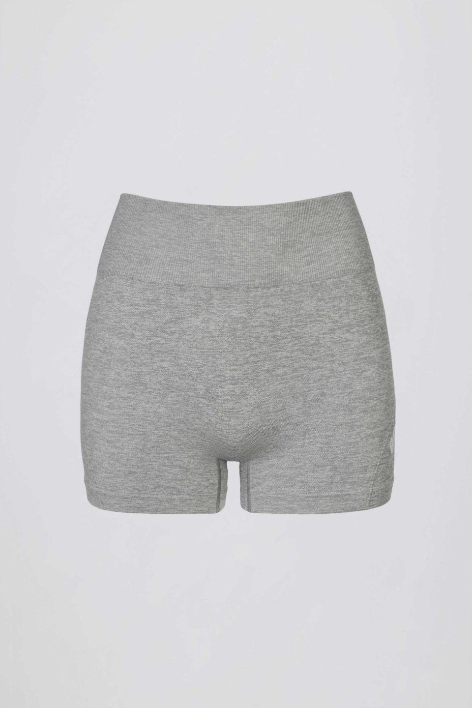 Super Sculpt Seamless Mini Shorts in Grey Marl