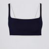 Soft Active Contrast Sports Bra in Classic Navy