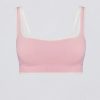 Soft Active Contrast Sports Bra in Powder Pink