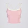 Soft Active Layered Tank Top in Powder Pink