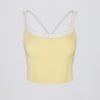 Soft Active Layered Tank Top in Soft Yellow