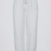 Brushed Cotton Jersey Mid-Rise Relaxed Joggers in Grey Marl