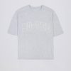 Oversized Cotton-Jersey T-Shirt in Grey Marl