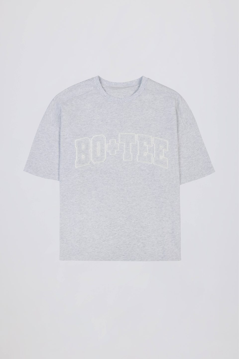 Oversized Cotton-Jersey T-Shirt in Grey Marl