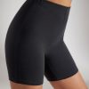 Soft Cotton Biker Shorts in Black