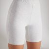 Soft Cotton Biker Shorts in Grey