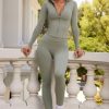 Full Length Leggings with Pockets in Bamboo Green
