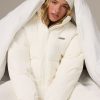 Corduroy Quilted Puffer Jacket in Ivory