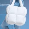Quilted Puffer Bag in White