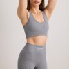 FlexiRib Mini Shorts in Grey Melange