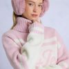 Faux-Fur Earmuffs in Powder Pink