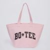 Oversized Tote Bag in Powder Pink