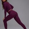 Define Luxe High-Waist Leggings in Grape