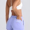Mid-Rise Sweat Shorts in Periwinkle