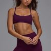 Define Luxe Multiway Open-Back Sports Bra in Grape