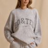 Ribbed Knit Oversized Jumper in Ice Marl