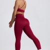 Super Sculpt Seamless Leggings in Burgundy