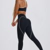 Soft Active Mid-Rise Leggings in Black