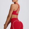 Soft Active Mini Shorts in Hot Red