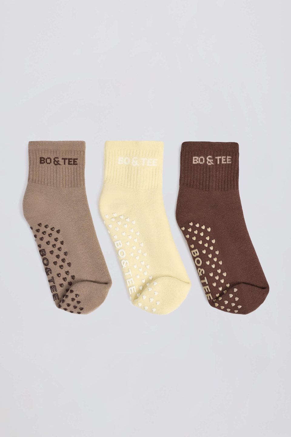 Pilates Sock Bundle in Mocha Multi