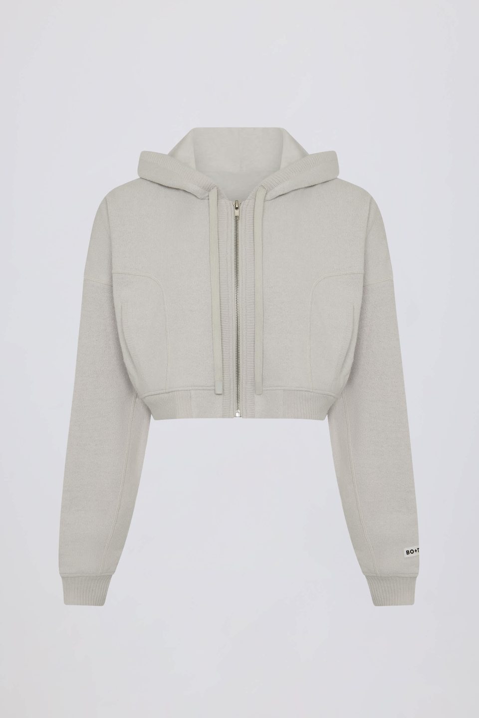 Lightweight Knit V-Neck Oversized Jumper in Light Grey