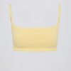 Square-Neck Bralette in Lemon