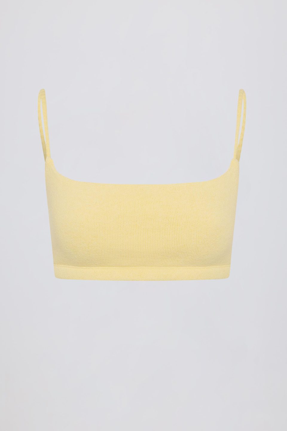 Square-Neck Bralette in Lemon