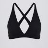 Soft Active Cross-Back Sports Bra in Black