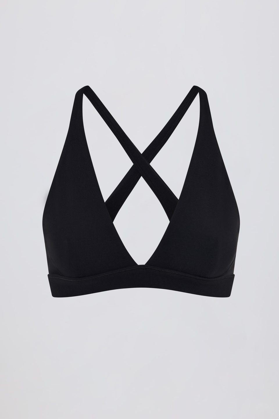 Soft Active Cross-Back Sports Bra in Black