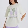 Oversized Graphic T-Shirt in Ivory