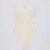 Cut-Out Bodysuit in Cream