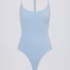 Cut-Out Bodysuit in Sky