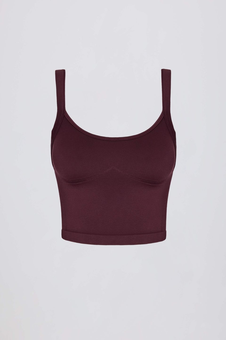Super Sculpt Seamless Longline Camisole Top in Burgundy