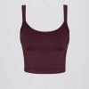 Super Sculpt Seamless Longline Camisole Top in Burgundy