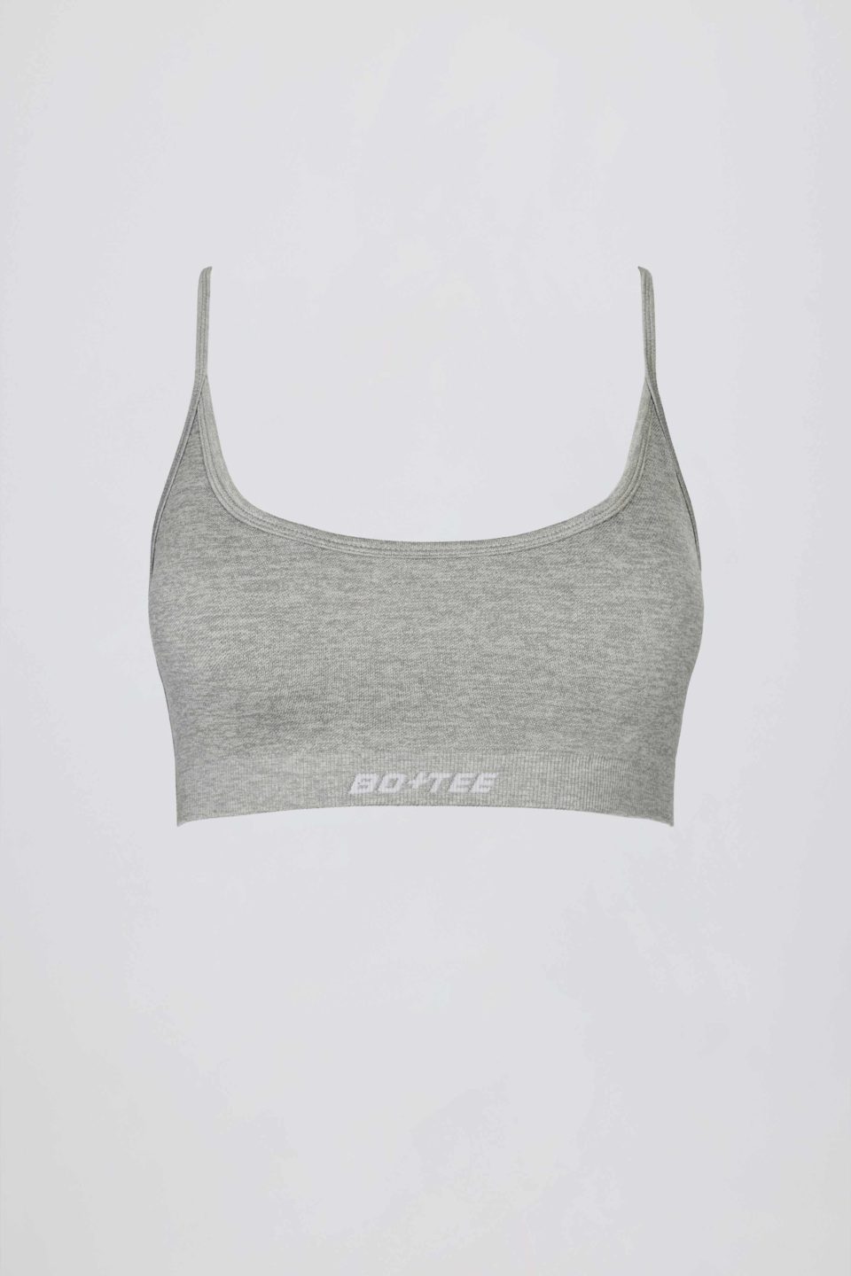 Super Sculpt Seamless Backless Sports Bra in Grey Marl