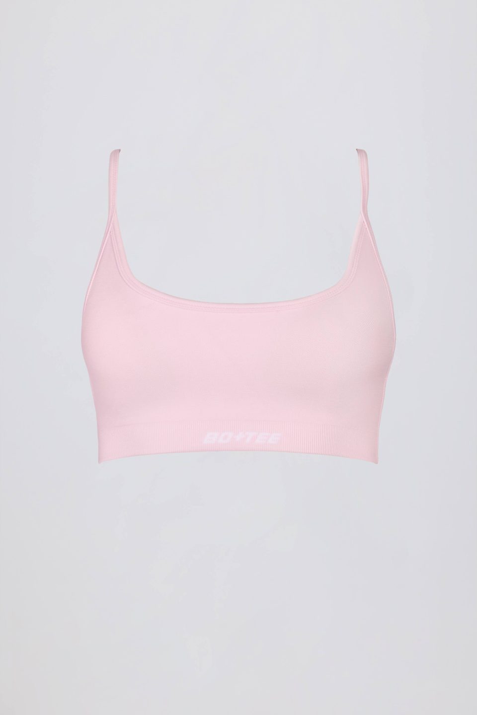 Super Sculpt Seamless Backless Sports Bra in Powder Pink
