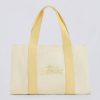 Oversized Canvas Tote Bag in Lemon